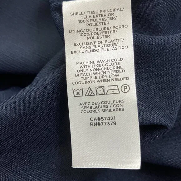 Ann Taylor Navy Dress Size M - Picture 3 of 3